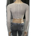 Футболка с длинным рукавом Bershka (XS, 80г) - MSH Секонд-Хенд